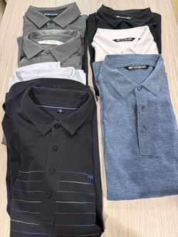 13 Golf Shirts - Men’s - M - Travis Matthew, Bugatti, Bad Birdie
