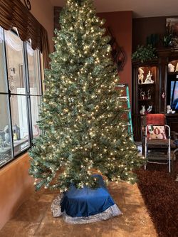 8’ Clear Lighted Christmas Tree 
