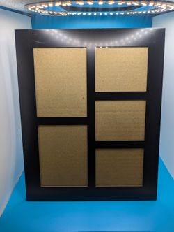 5 Slot Black Photo Frame