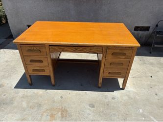Delivery Available/ Vintage Wood Desk
