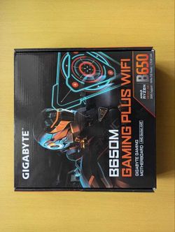 GIGABYTE B650M GAMING PLUS WIFI AM5 LGA 1718 AMD B650 M-ATX, DDR5, PCIe 4.0 M.2, PCIe 4.0, USB 3.2 Gen 1 Type-C, Wi-Fi 6E, 2.5GbE LAN