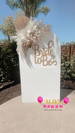 Bridal Shower Backdrop Birthday Party Dried Floral Hobo