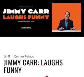 Jimmy Carr Comedy Show Cleveland Oct. 11th