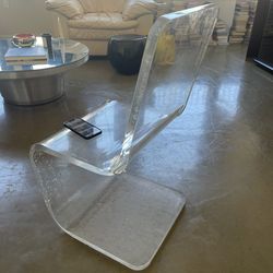 Thick Clear Lucite Chair
