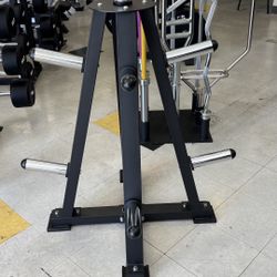 New Black And Chrome Weight Plate Tree