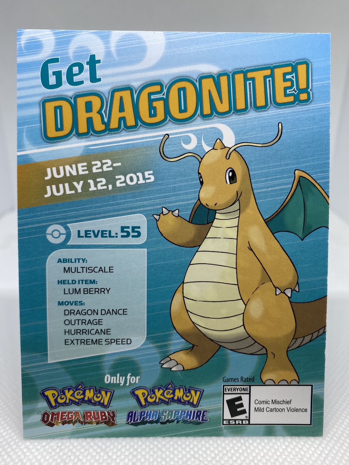 DRAGONITE GAMESTOP PROMO (2015)