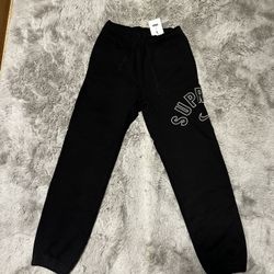 Supreme Black Sweats 