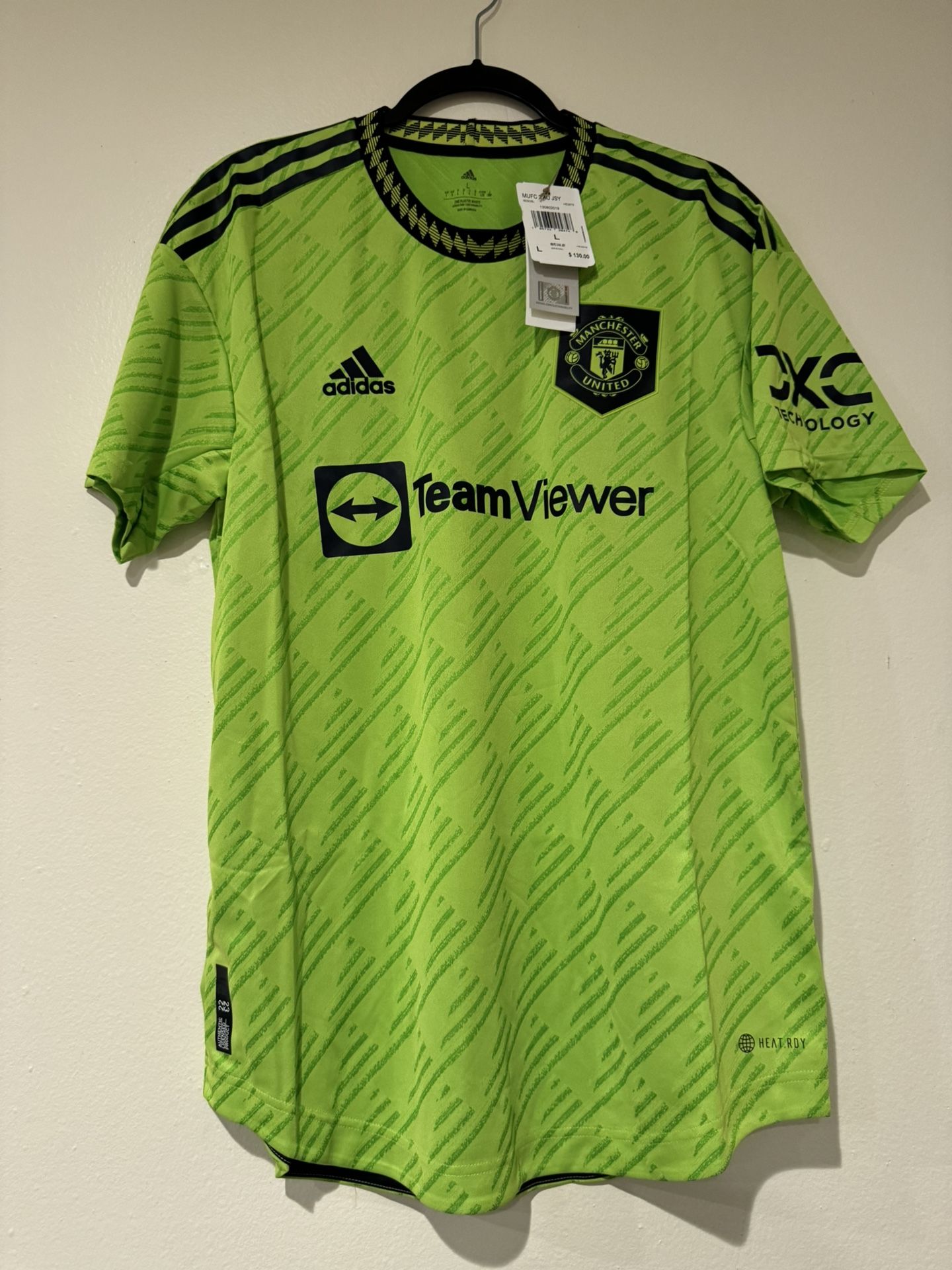 Adidas Manchester United Soccer Jersey Size Large Men