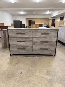 2 Modern Gray Nightstands with USB