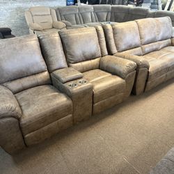 NEW RECLINER SOFA & LOVESEAT $1199