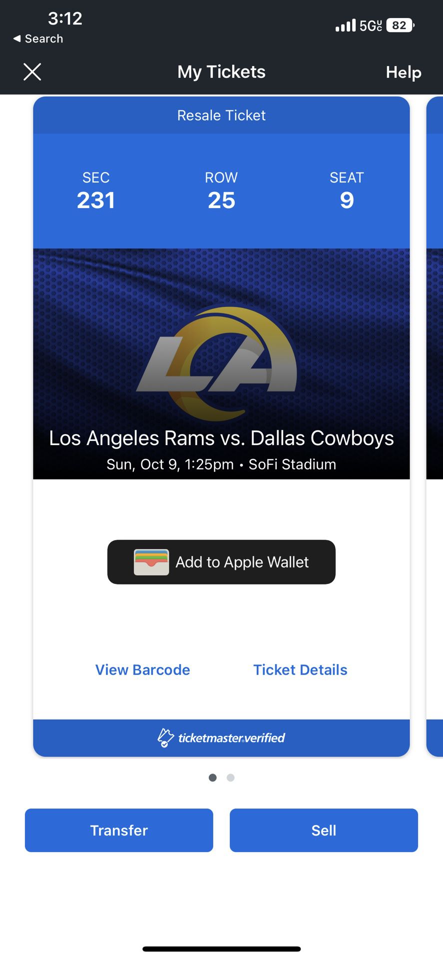 Cowboys Vs Rams Ticket 