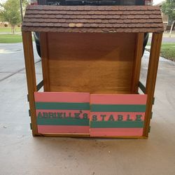 Custom Made Girl Doll Horse Stable