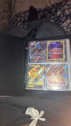 Pokemon binder case with all the Pokemon cards inside