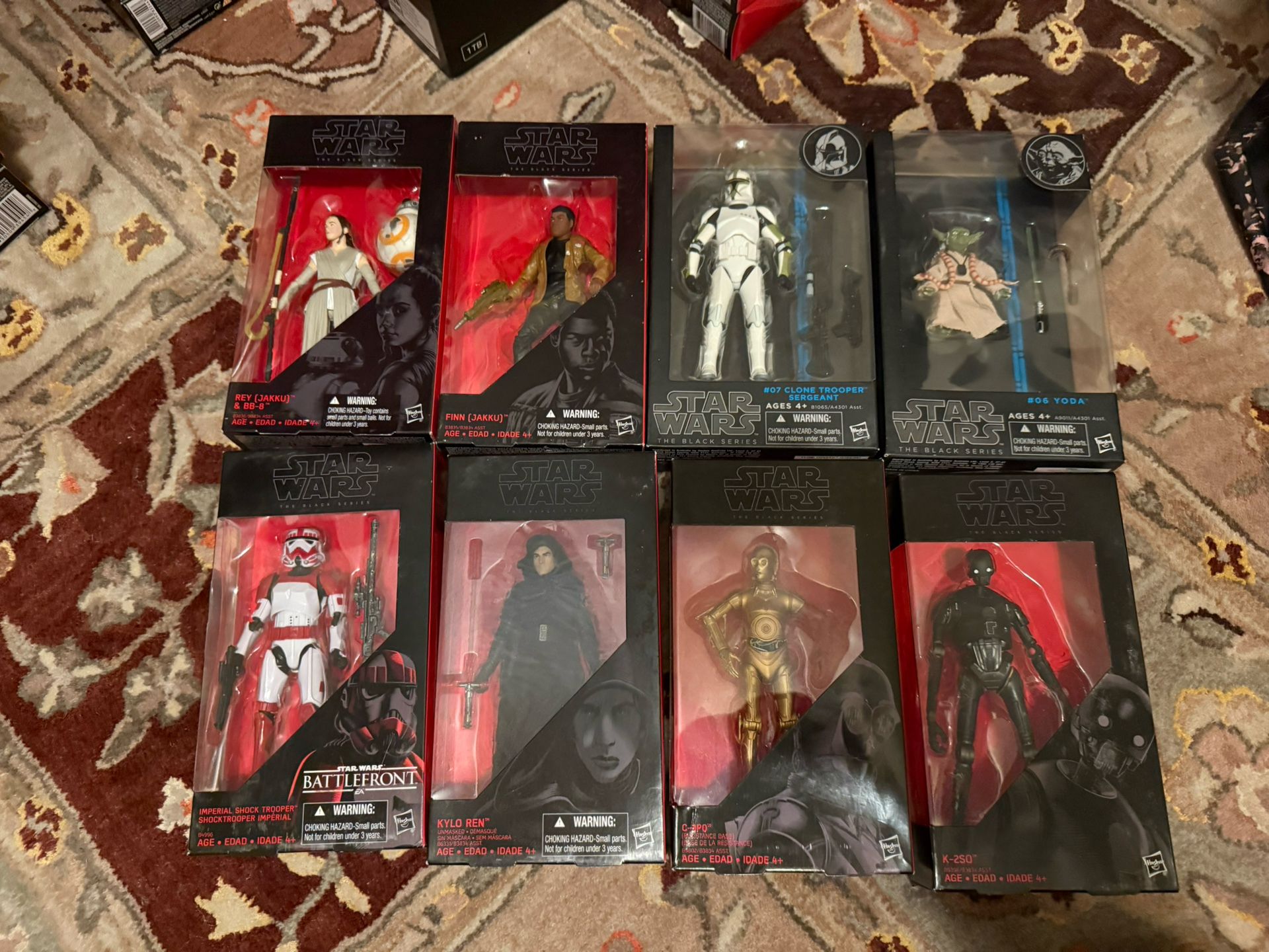 Star Wars Black series 6” Figures. New.