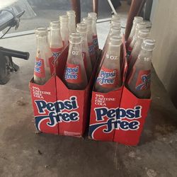 vintage Pepsi Free bottles