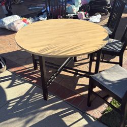 Dining Table With Four Chairs