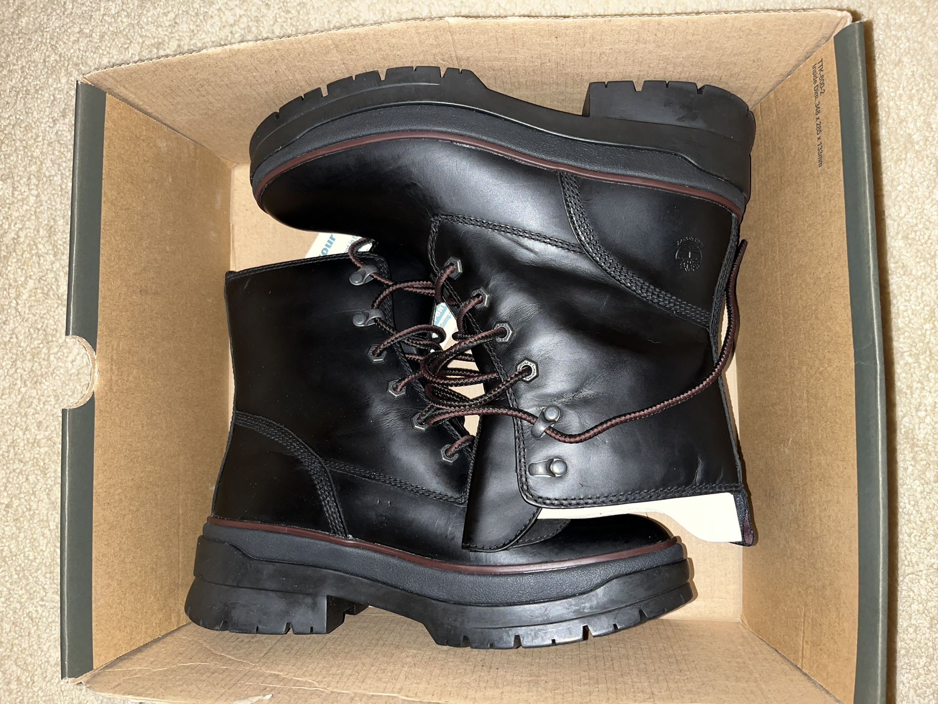 Black Leather Timberland Boots