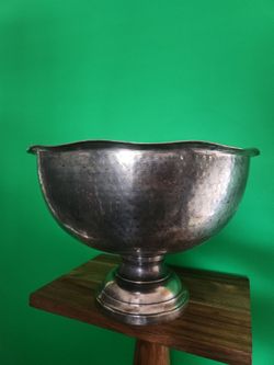Silver Bowl Hammered