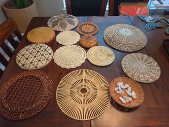 Woven wall baskets