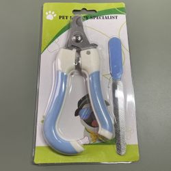 2 Piece Pet Beauty Specialist Nail Clippers White/Baby blue
