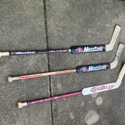 Parma Hts - 3 Goalie Hockey Sticks - $ 15 Each