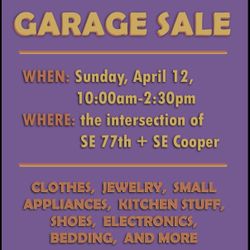 Garage Sale!