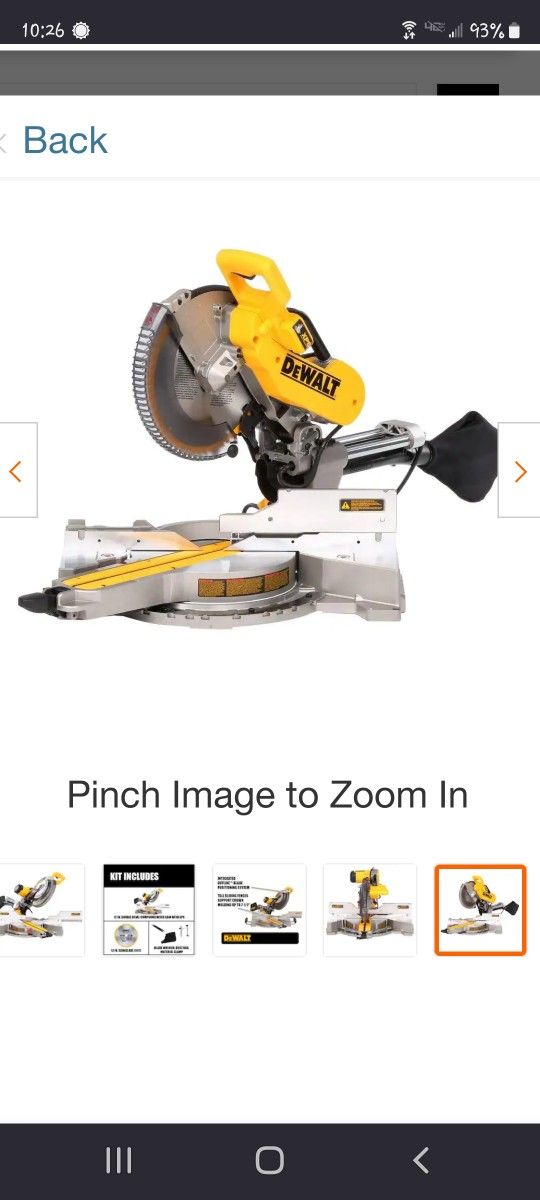 Dewalt Corded Electric 15amp 12" Dual Bevel Sliding Miter Saw

with XPS