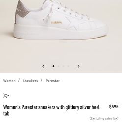 Women's Purestar sneakers with glittery Pink heel tab 