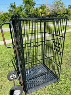 Large Black Metal Decorative Cage It's 56 high, it's 31 wide