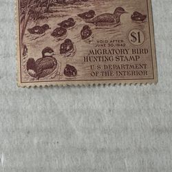 United States RW 8 Duck Stamp Mint Hinged 