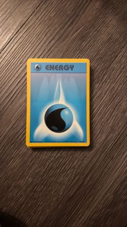 Pokemon Water Energy Card