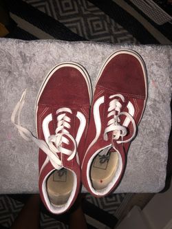 burgundy vans