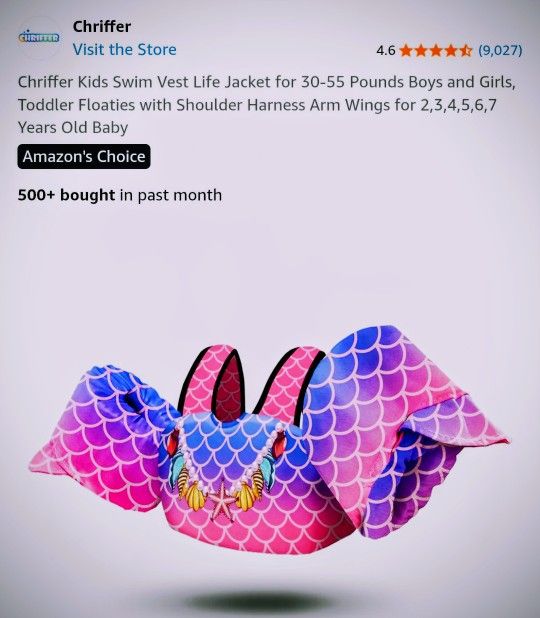 New In Package. Kids Swim Vest. See Photos. Cash, Pickup Only