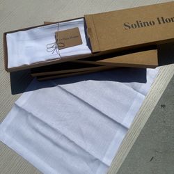 Solino Home Linen Placemats – Set of 4 (New)