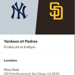 Yankees Vs Padres Game Tickets 