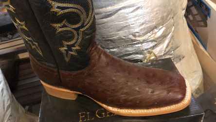 Bota rodeo original avestruz exótico