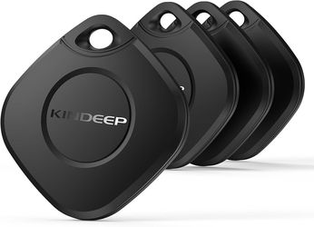 Air Tracker Tag 4 Pack: Bluetooth Item Finder with Apple Find My APP (iOS Only), Item Locator for Keys Finder, Luggage Tracker, Bags Wallets Pets Trac