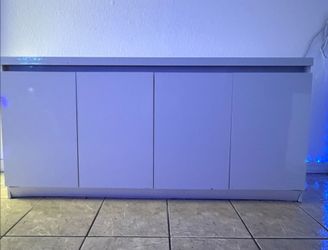 Modern white cabinet with storage