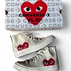 Converse x CDG White High Top