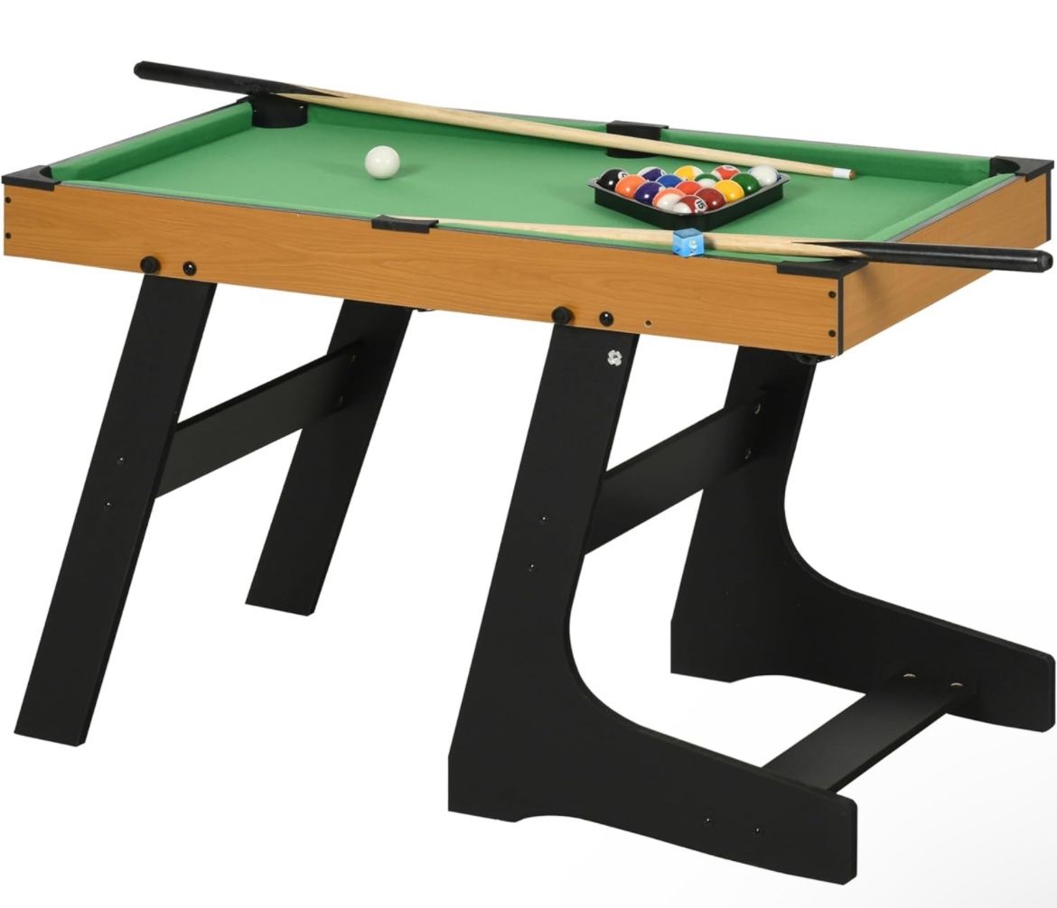 😀 Soozier 38" Foldable Billiards Tabletop Game, Pool Table 