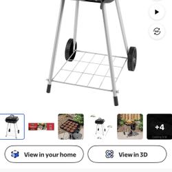 BBQ Grill Unused In Box With Bag Of Charcoal