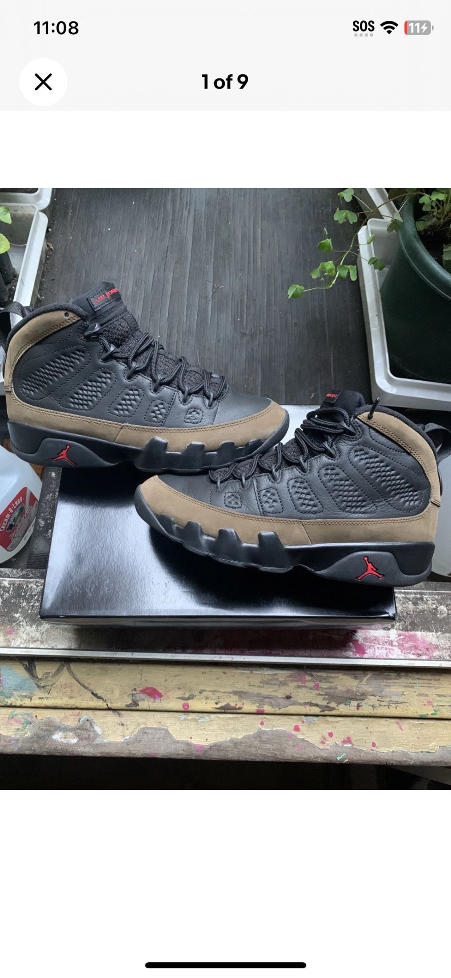 Air Jordan 9 Olive Size 8