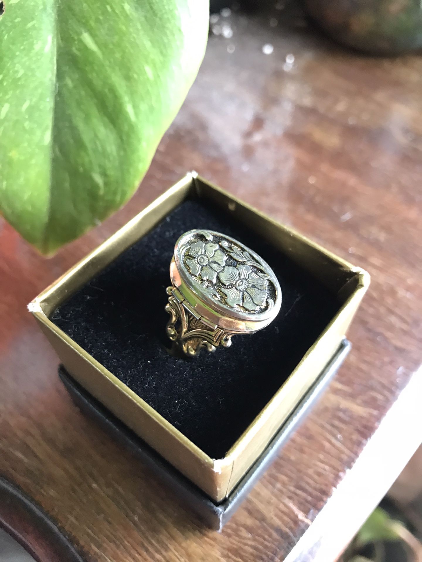 Antique Locket Ring 