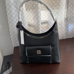 Dooney & Bourke Black Leather Hobo Bag