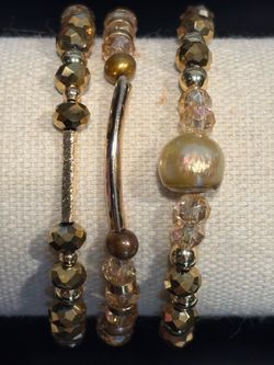Crystal beaded bracelet