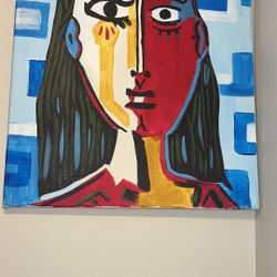 ART:  Two-face Color Lady Painting