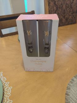 Set of 2 champagne flutes