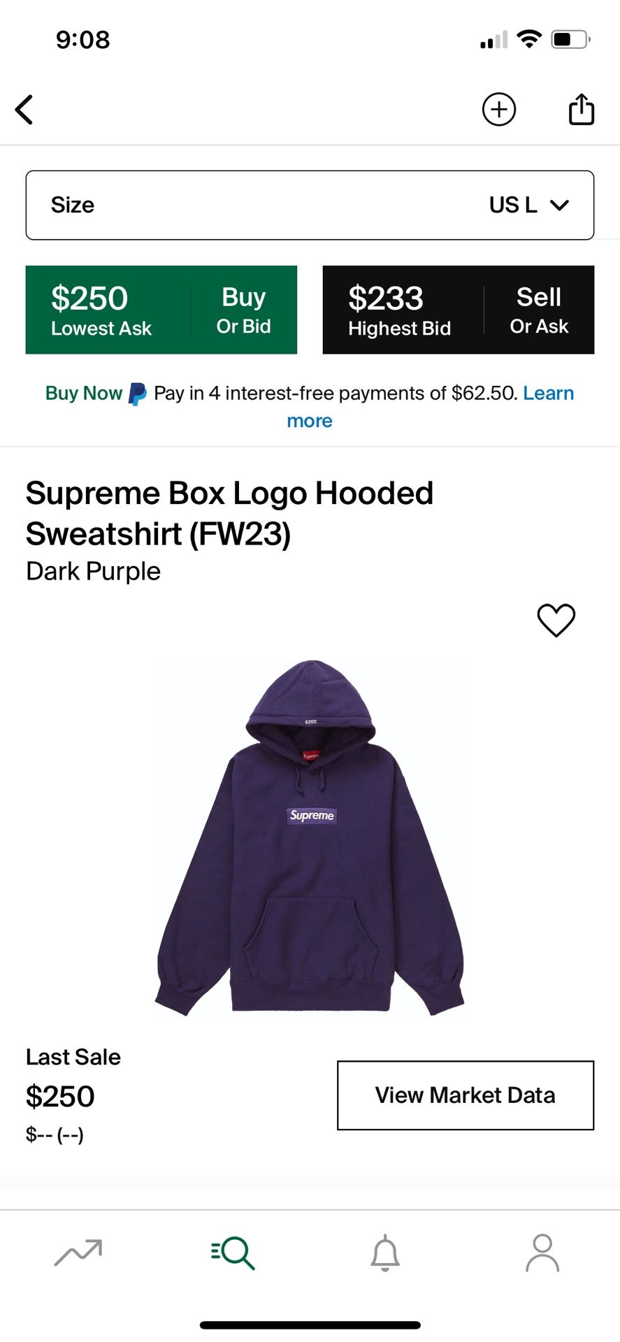 Supreme Box Logo Hoodie Lrg 