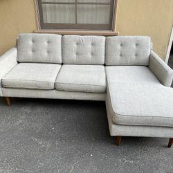 West Elm Reversible Sectional Couch