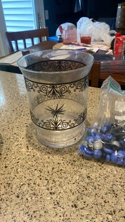 Glass Tumbler with Spider Web Design